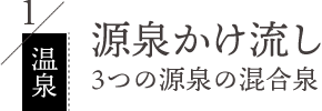 源泉かけ流し